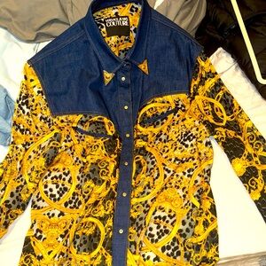 Versace button up sz xl